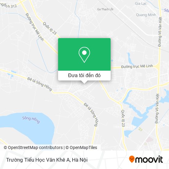 Bản đồ Trường Tiểu Học Văn Khê A