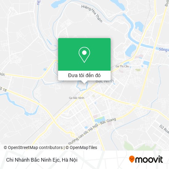 Bản đồ Chi Nhánh Bắc Ninh Ejc