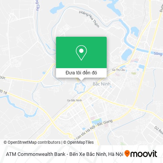 Bản đồ ATM Commonwealth Bank - Bến Xe Bắc Ninh