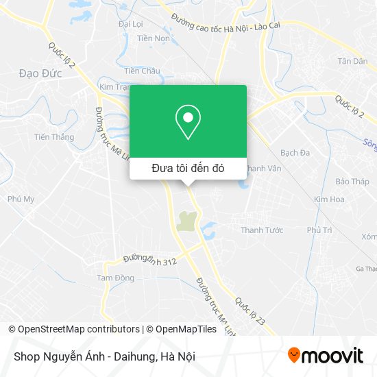 Bản đồ Shop Nguyễn Ánh - Daihung