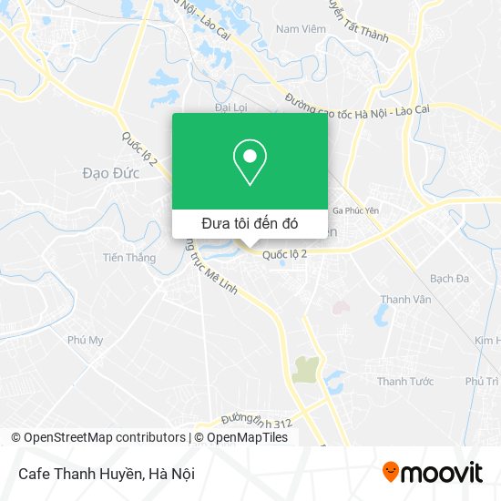 Bản đồ Cafe Thanh Huyền