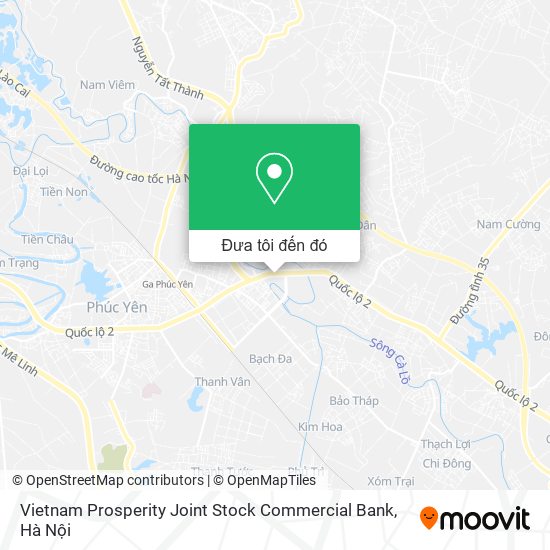 Bản đồ Vietnam Prosperity Joint Stock Commercial Bank