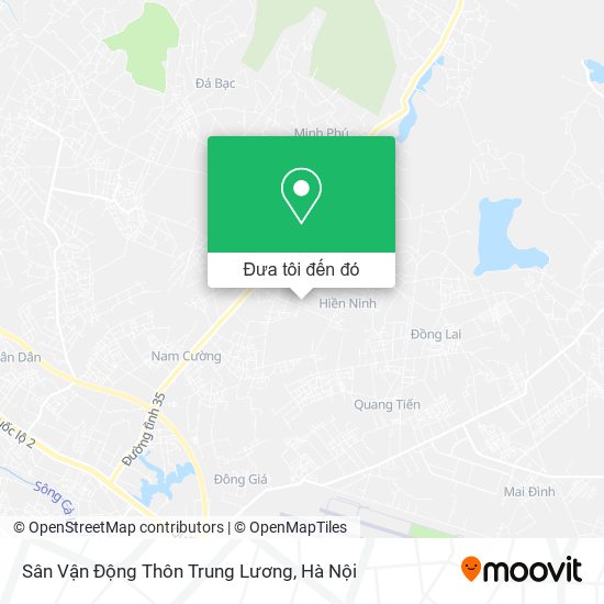 Bản đồ Sân Vận Động Thôn Trung Lương