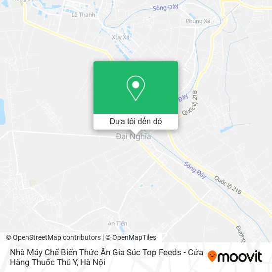 Bản đồ Nhà Máy Chế Biến Thức Ăn Gia Súc Top Feeds - Cửa Hàng Thuốc Thú Y