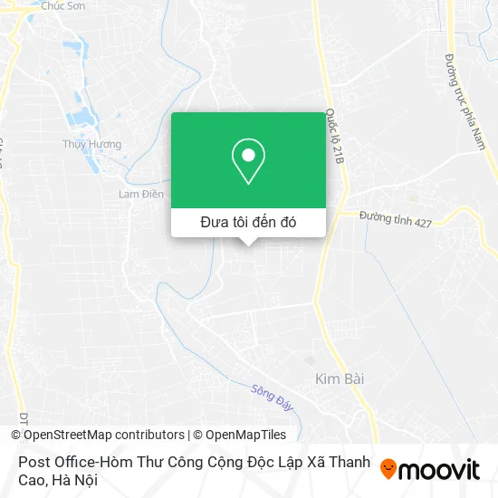 Bản đồ Post Office-Hòm Thư Công Cộng Độc Lập Xã Thanh Cao