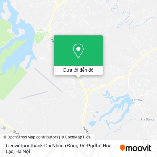 Bản đồ Lienvietpostbank-Chi Nhánh Đông Đô-Pgdbđ Hoà Lạc