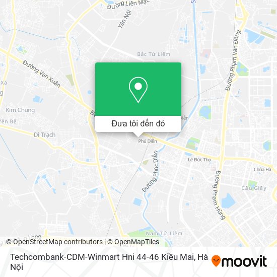 Bản đồ Techcombank-CDM-Winmart Hni 44-46 Kiều Mai