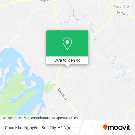 Bản đồ Chùa Khai Nguyên - Sơn Tây