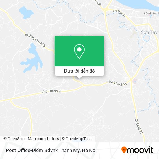 Bản đồ Post Office-Điểm Bđvhx Thanh Mỹ