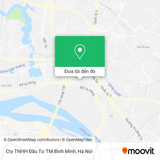 Bản đồ Cty TNHH Đầu Tư TM Bình Minh