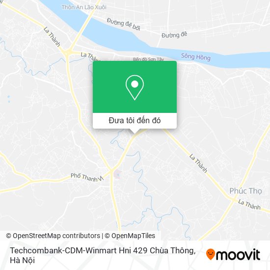 Bản đồ Techcombank-CDM-Winmart Hni 429 Chùa Thông
