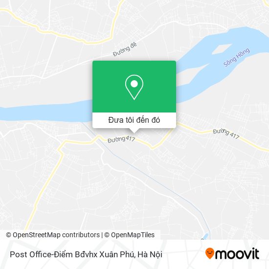 Bản đồ Post Office-Điểm Bđvhx Xuân Phú