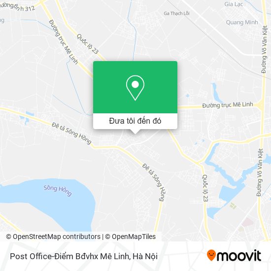 Bản đồ Post Office-Điểm Bđvhx Mê Linh