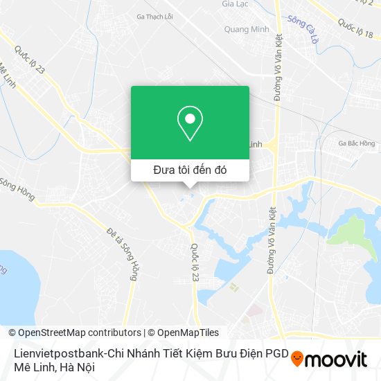 Bản đồ Lienvietpostbank-Chi Nhánh Tiết Kiệm Bưu Điện PGD Mê Linh