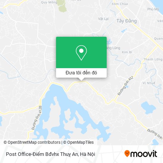 Bản đồ Post Office-Điểm Bđvhx Thuỵ An