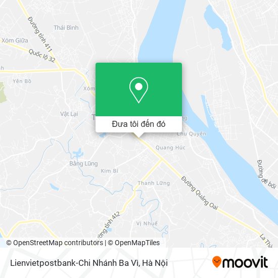 Bản đồ Lienvietpostbank-Chi Nhánh Ba Vì