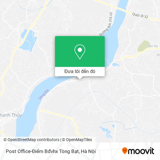 Bản đồ Post Office-Điểm Bđvhx Tòng Bạt