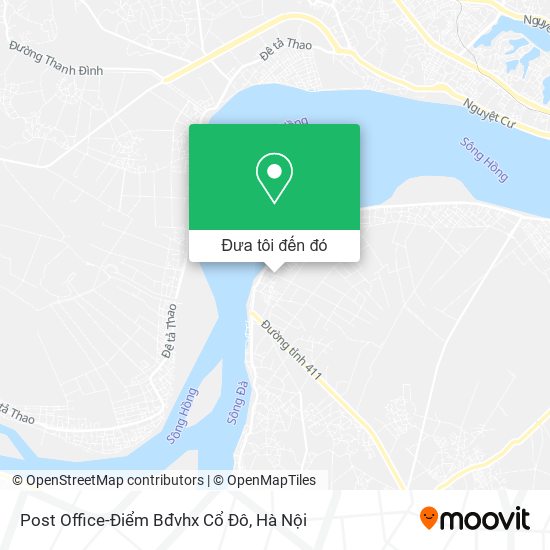 Bản đồ Post Office-Điểm Bđvhx Cổ Đô