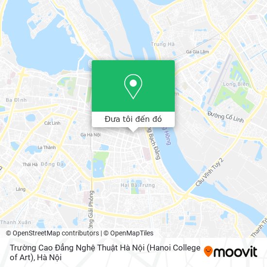 Bản đồ Trường Cao Đẳng Nghệ Thuật Hà Nội (Hanoi College of Art)