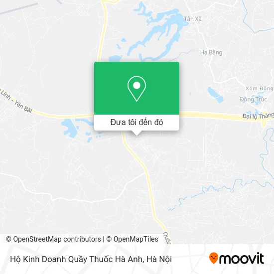 Bản đồ Hộ Kinh Doanh Quầy Thuốc Hà Anh