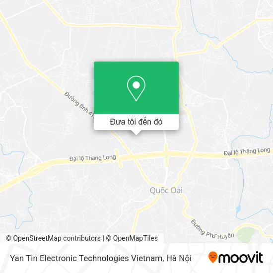 Bản đồ Yan Tin Electronic Technologies Vietnam