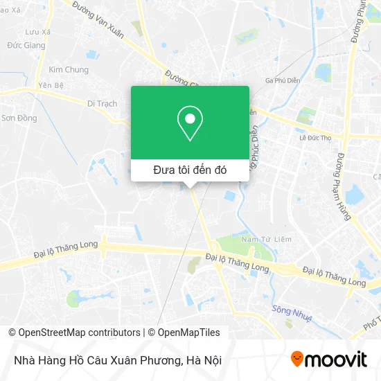 Bản đồ Nhà Hàng Hồ Câu Xuân Phương