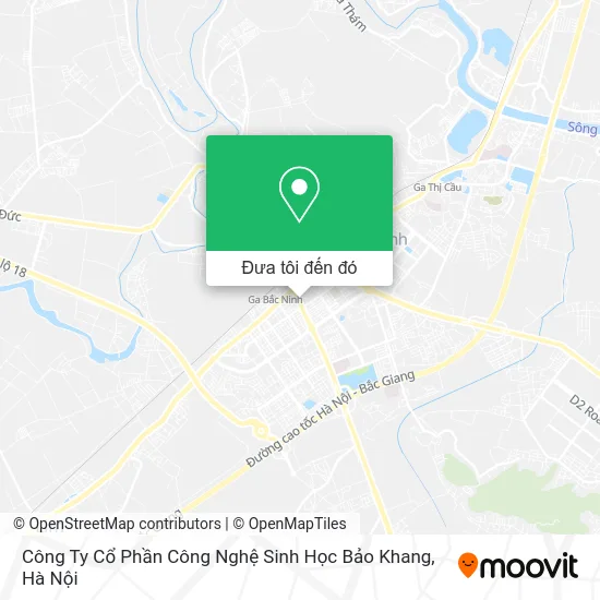 Bản đồ Công Ty Cổ Phần Công Nghệ Sinh Học Bảo Khang