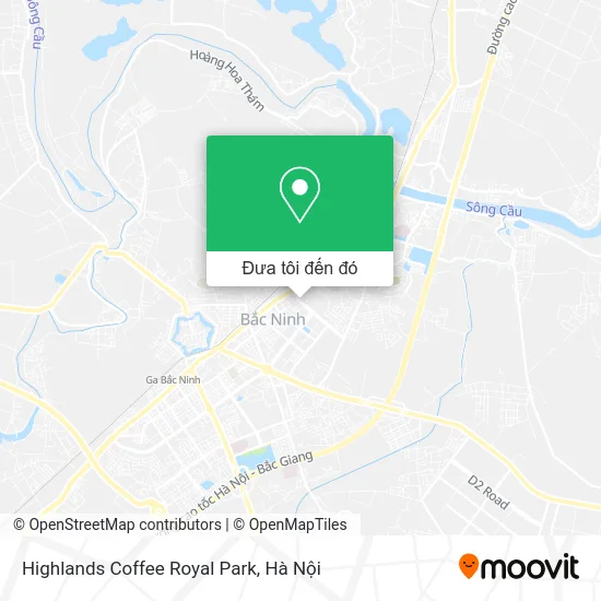 Bản đồ Highlands Coffee Royal Park