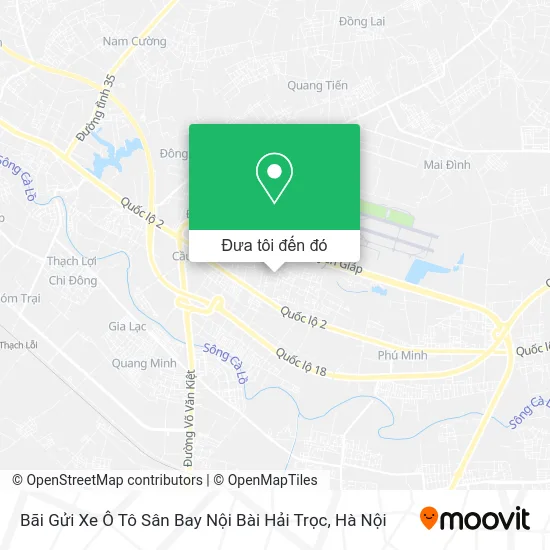 Bản đồ Bãi Gửi Xe Ô Tô Sân Bay Nội Bài Hải Trọc