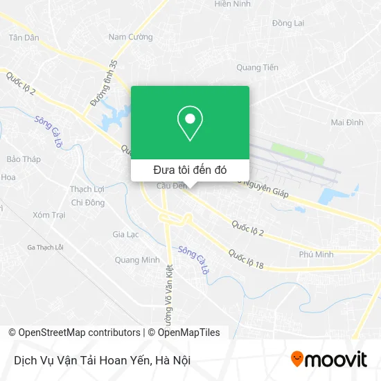 Bản đồ Dịch Vụ Vận Tải Hoan Yến