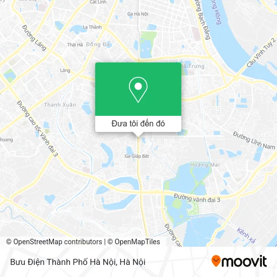 Bản đồ Bưu Điện Thành Phố Hà Nội