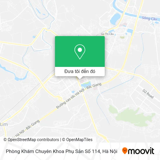 Bản đồ Phòng Khám Chuyên Khoa Phụ Sản Số 114