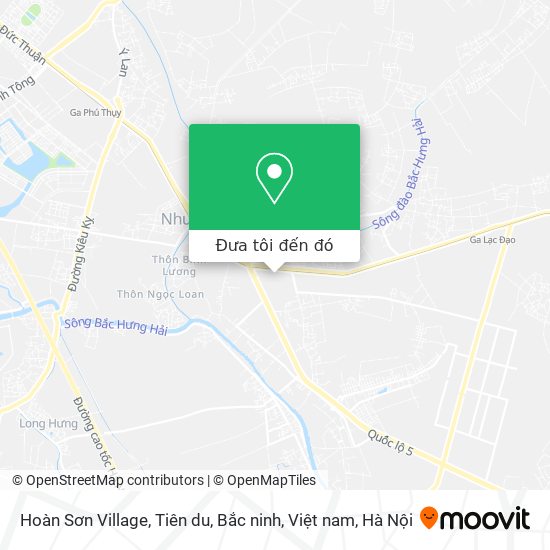 Bản đồ Hoàn Sơn Village, Tiên du, Bắc ninh, Việt nam