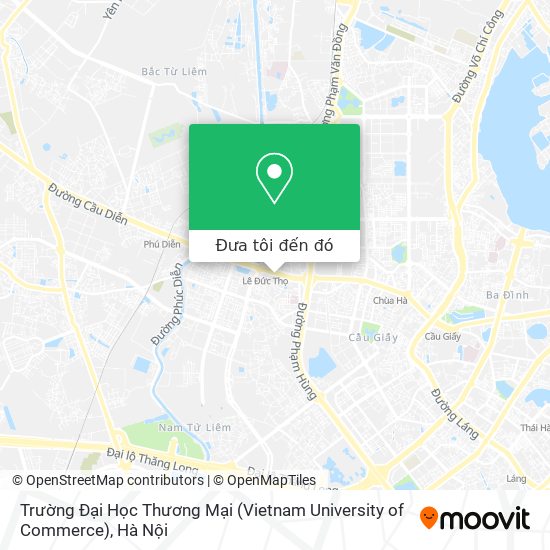 Bản đồ Trường Đại Học Thương Mại (Vietnam University of Commerce)