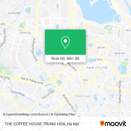 Bản đồ THE COFFEE HOUSE TRUNG HÒA