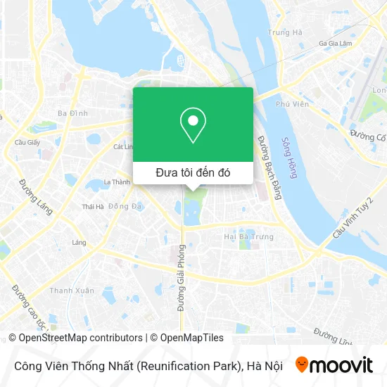 Bản đồ Công Viên Thống Nhất (Reunification Park)