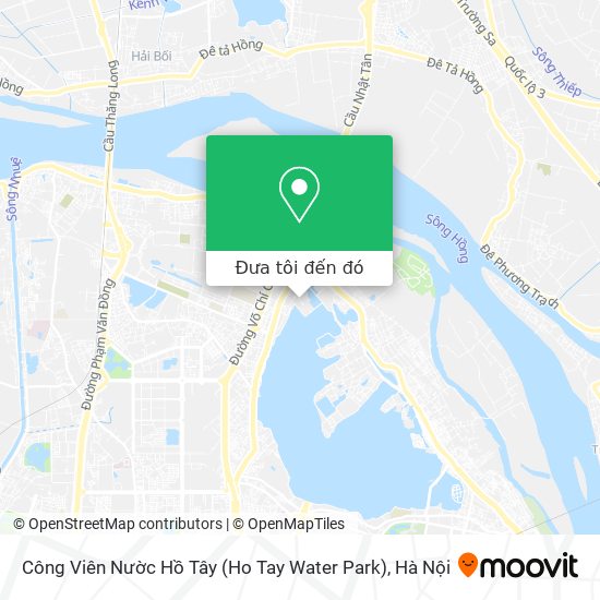 Bản đồ Công Viên Nườc Hồ Tây (Ho Tay Water Park)