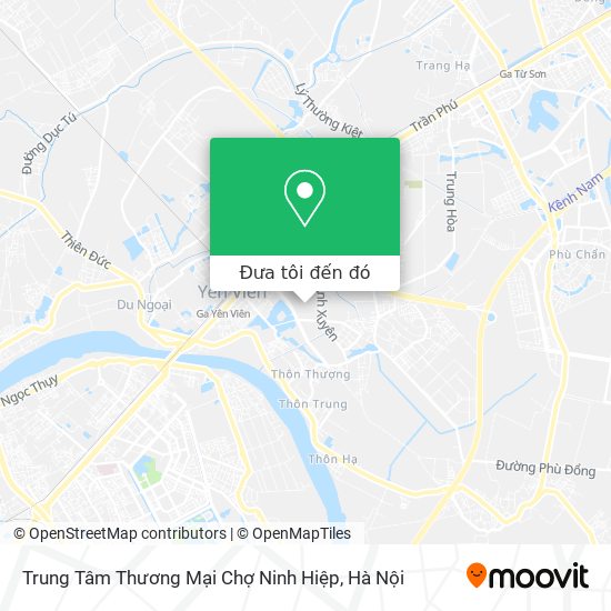 Bản đồ Trung Tâm Thương Mại Chợ Ninh Hiệp