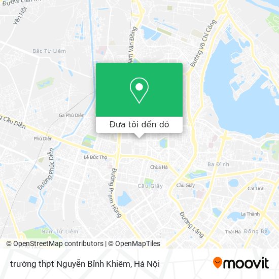 Bản đồ trường thpt Nguyễn Bỉnh Khiêm