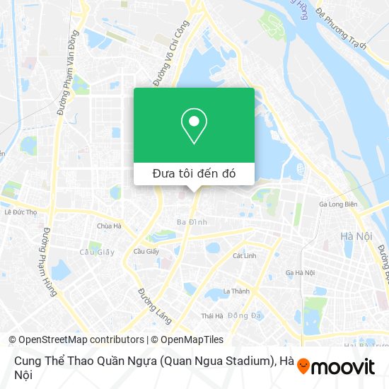 Bản đồ Cung Thể Thao Quần Ngựa (Quan Ngua Stadium)
