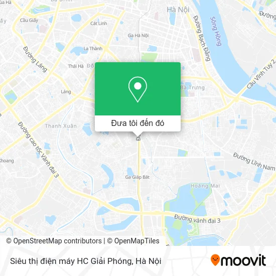 Bản đồ Siêu thị điện máy HC Giải Phóng