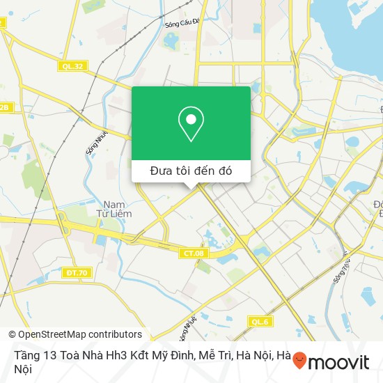 Bản đồ Tầng 13 Toà Nhà Hh3 Kđt Mỹ Đình, Mễ Trì, Hà Nội