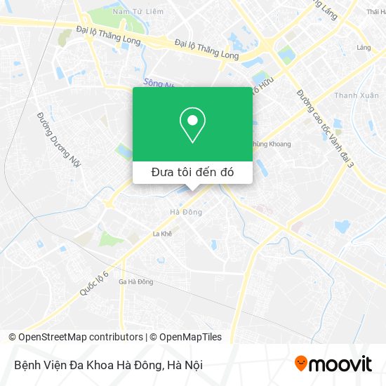 Bản đồ Bệnh Viện Đa Khoa Hà Đông