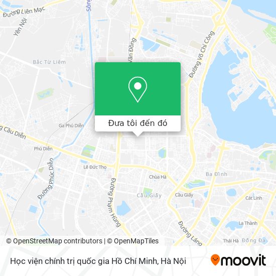 Bản đồ Học viện chính trị quốc gia Hồ Chí Minh
