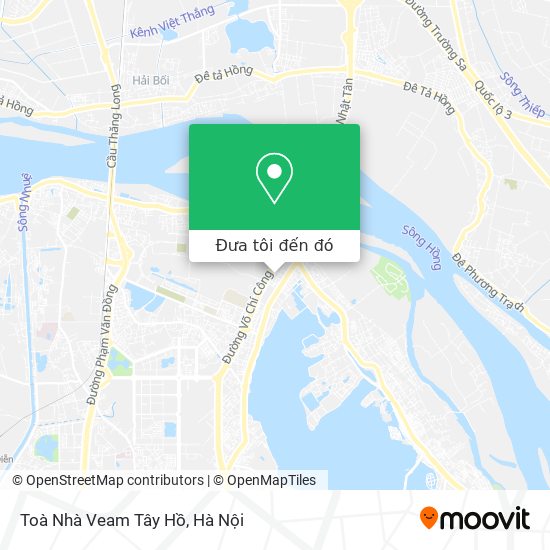 Bản đồ Toà Nhà Veam Tây Hồ