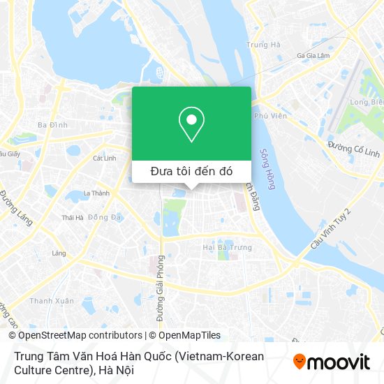 Bản đồ Trung Tâm Văn Hoá Hàn Quốc (Vietnam-Korean Culture Centre)