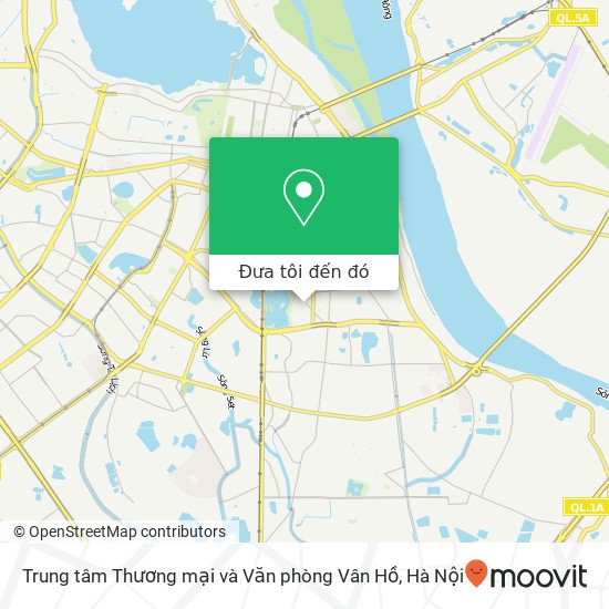 Bản đồ Trung tâm Thương mại và Văn phòng Vân Hồ