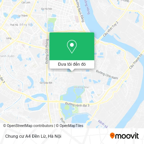 Bản đồ Chung cư A4 Đền Lừ