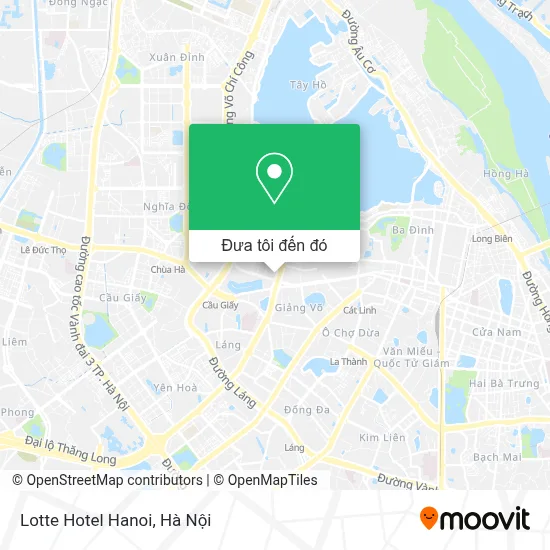 Bản đồ chỉ đường trực quan đến Hanoi DalVostro Valentino Hotel (Google Maps)