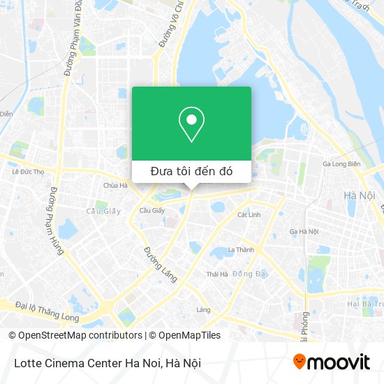 Bản đồ Lotte Cinema Center Ha Noi